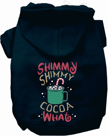 Navy Shimmy Shimmy Cocoa What Pet Hoodie