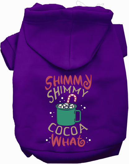 Purple Shimmy Shimmy Cocoa What Pet Hoodie