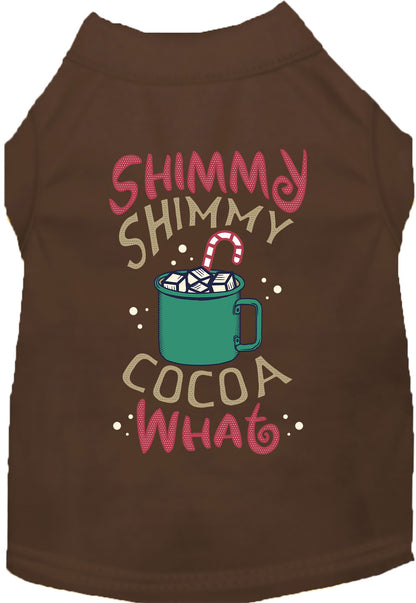 Brown Shimmy Shimmy Cocoa What pet shirt