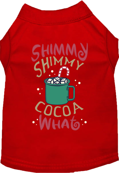 Red Shimmy Shimmy Cocoa What pet shirt