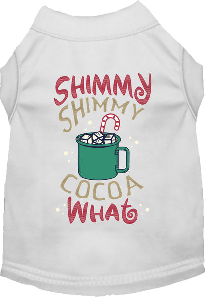 White Shimmy Shimmy Cocoa What pet shirt