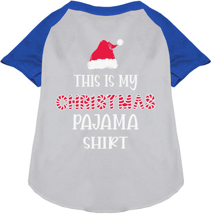 Christmas Pajama Shirt Pet Raglan Shirt