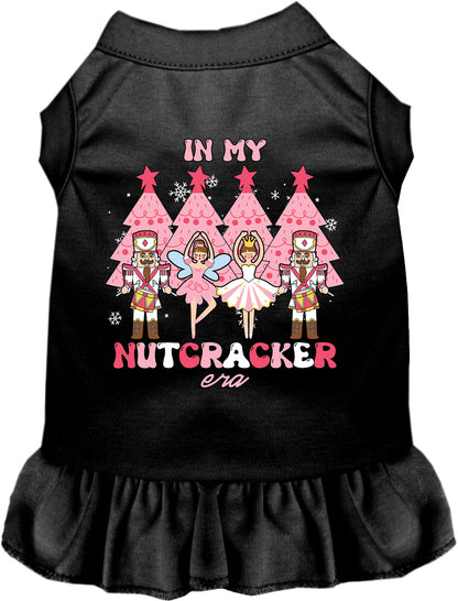 Black Nutcracker Era pet dress with black skirt