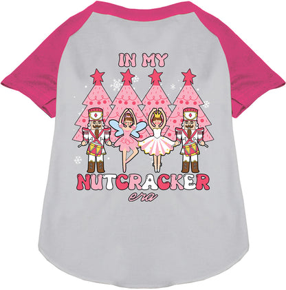 Pink Nutcracker Era Pet Raglan Shirt