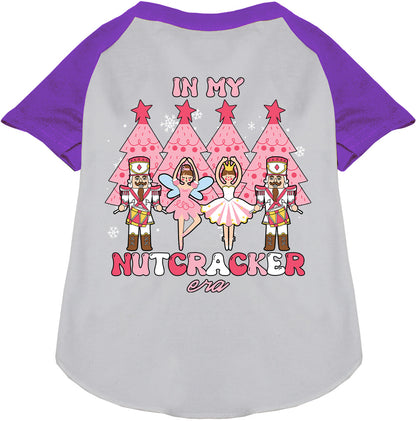 Purple Nutcracker Era Pet Raglan Shirt