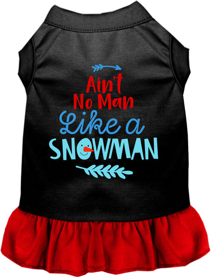 Ain't No Man Like a Snowman Pet Dress