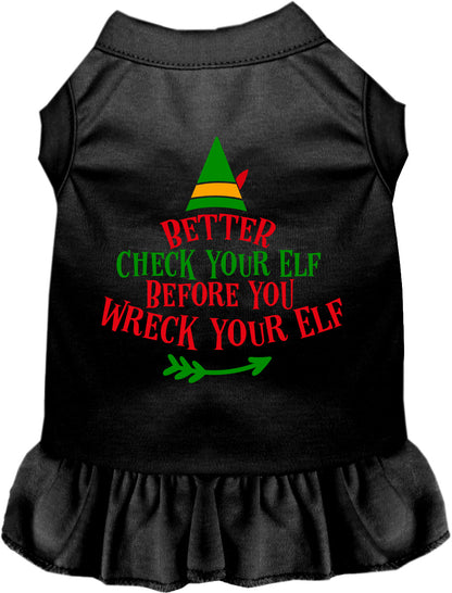 Check Your Elf Pet Dress