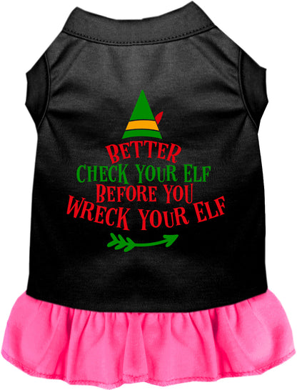 Check Your Elf Pet Dress