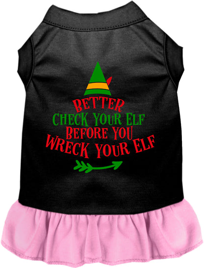 Check Your Elf Pet Dress