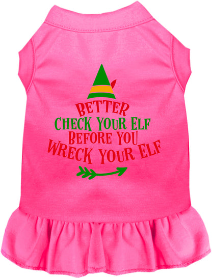 Check Your Elf Pet Dress