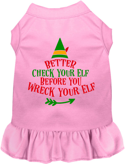 Check Your Elf Pet Dress