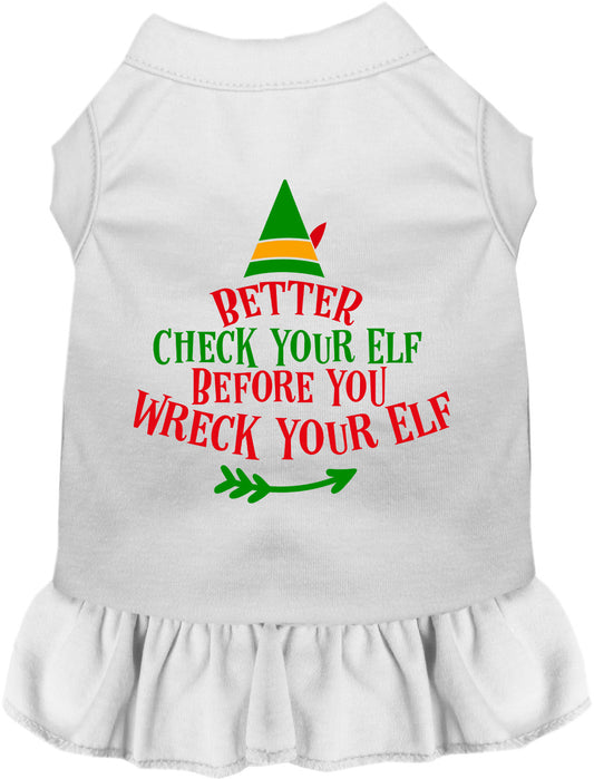 Check Your Elf Pet Dress