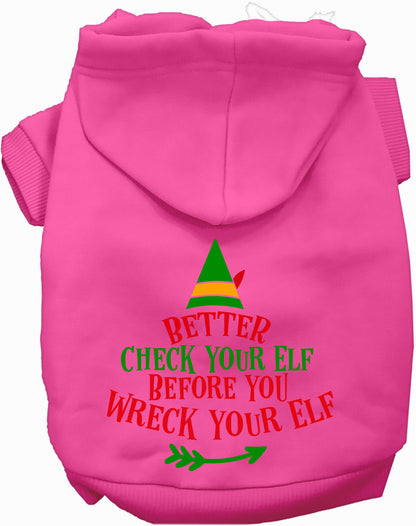 Check Your Elf Pet Hoodie