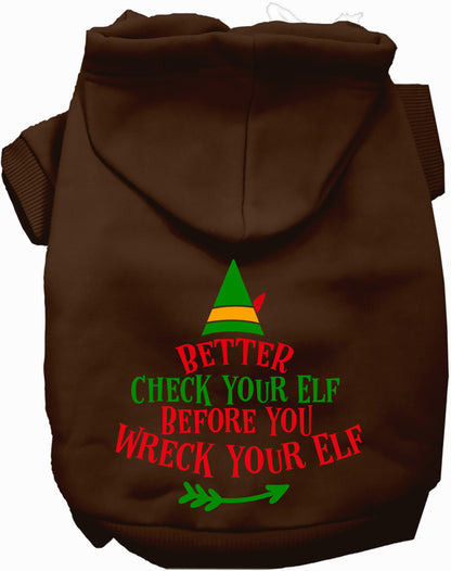 Check Your Elf Pet Hoodie