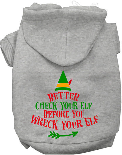 Check Your Elf Pet Hoodie