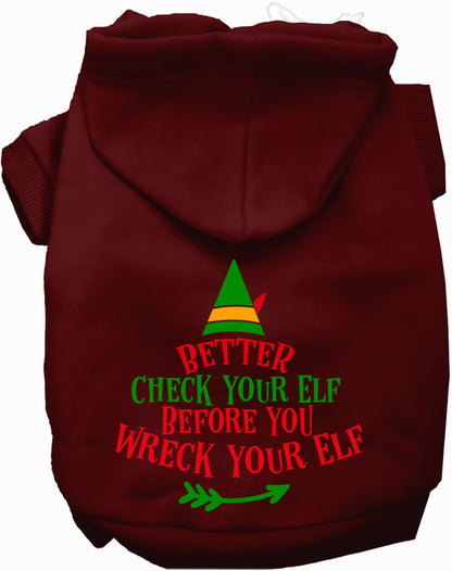 Check Your Elf Pet Hoodie