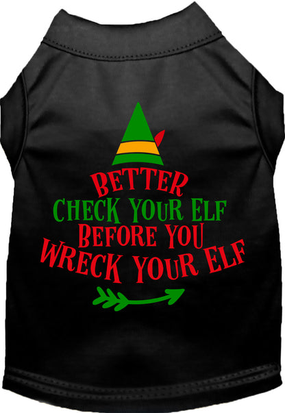 Check Your Elf Pet Shirt