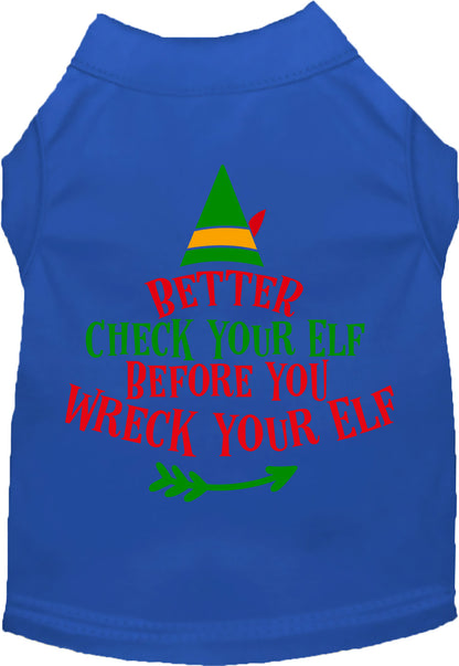 Check Your Elf Pet Shirt