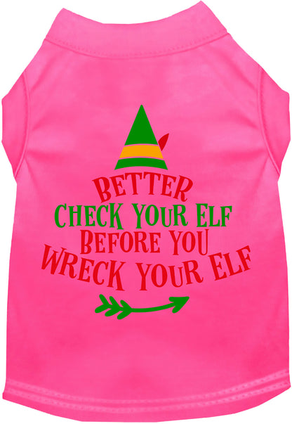 Check Your Elf Pet Shirt