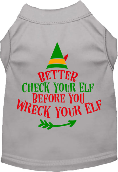 Check Your Elf Pet Shirt