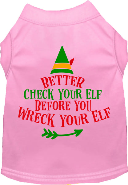 Check Your Elf Pet Shirt