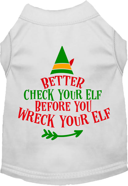 Check Your Elf Pet Shirt