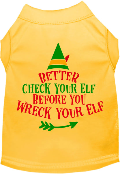 Check Your Elf Pet Shirt