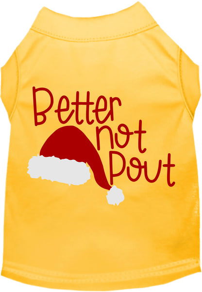 Better Not Pout Pet Shirt