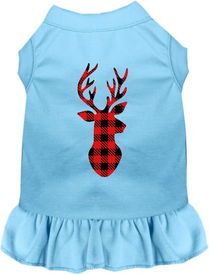 Buffalo Check Deer Pet Dress