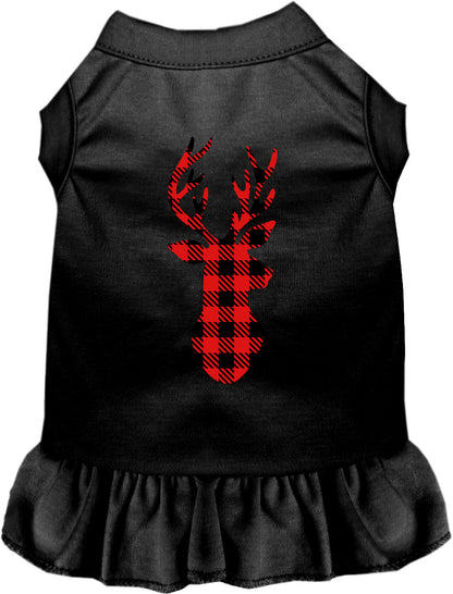 Buffalo Check Deer Pet Dress