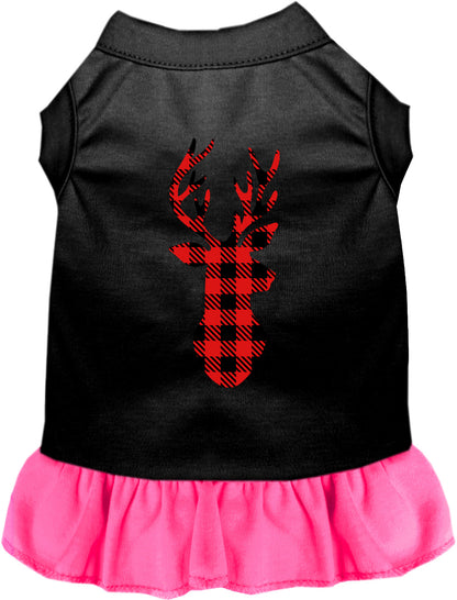 Buffalo Check Deer Pet Dress