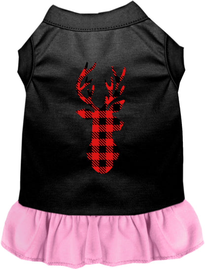 Buffalo Check Deer Pet Dress