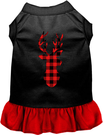 Buffalo Check Deer Pet Dress