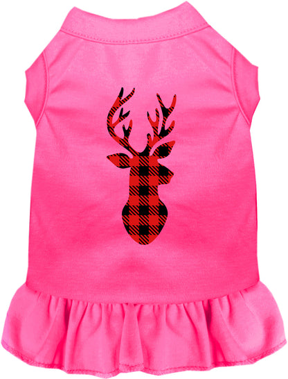 Buffalo Check Deer Pet Dress