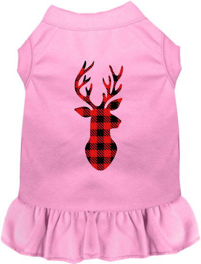 Buffalo Check Deer Pet Dress