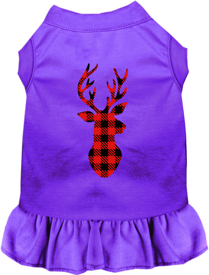 Buffalo Check Deer Pet Dress