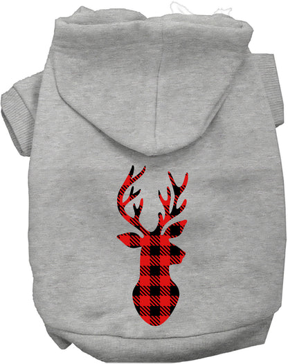 Buffalo Check Deer Pet Hoodie