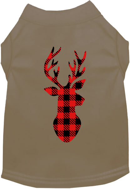 Buffalo Check Deer Pet Shirt