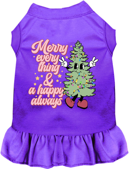 Purple Merry Everything pet dress