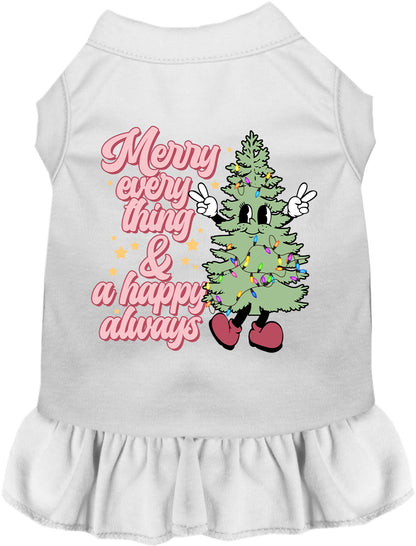 White Merry Everything pet dress