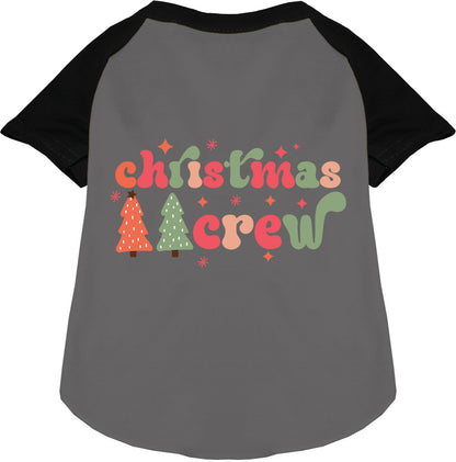 Cutesy Christmas Crew Pet Raglan Shirt