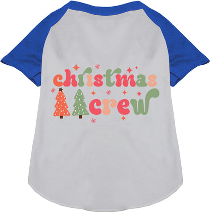 Cutesy Christmas Crew Pet Raglan Shirt