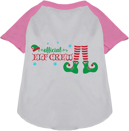 Elf Crew Pet Raglan Shirt