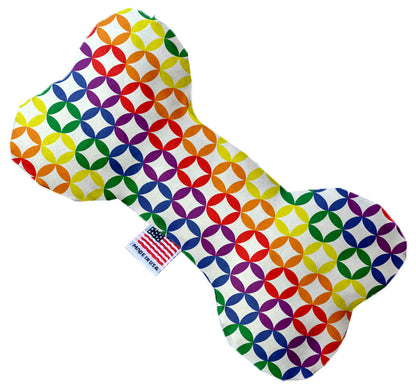 Pet and Dog Plush Heart or Bone Toy, "Rainbow Pride Group" (Available in different sizes, and 7 different pattern options!)