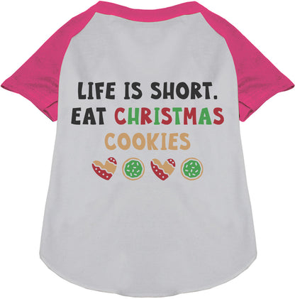 Eat Christmas Cookies Pet Raglan Shirt