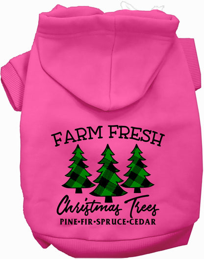 Farm Fresh Christmas Trees Pet Hoodie