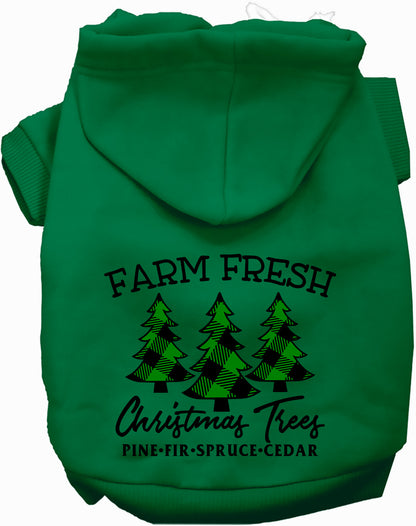 Farm Fresh Christmas Trees Pet Hoodie