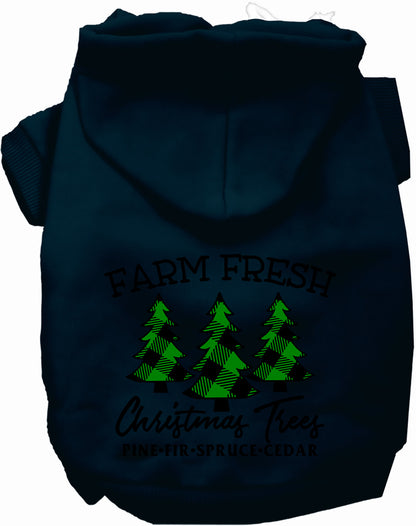 Farm Fresh Christmas Trees Pet Hoodie