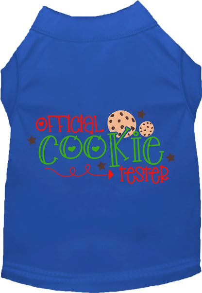 Blue Official Cookie Tester pet shirt