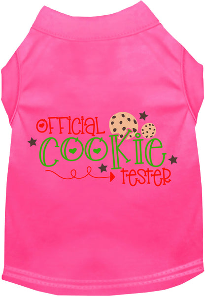 Pink Official Cookie Tester pet shirt